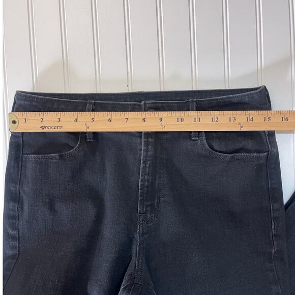 Old Navy High Rise Straight Jeans Denim Black Size Womens 10 - Picture 8 of 9
